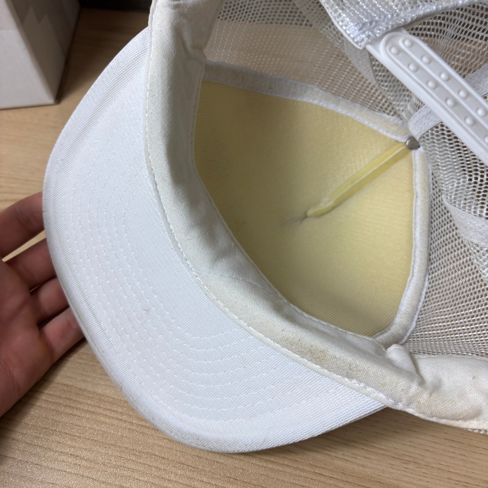 Vintage Napa Hat Cap Snapback White Trucker Madawaska Maine Auto Parts - Picture 8 of 10